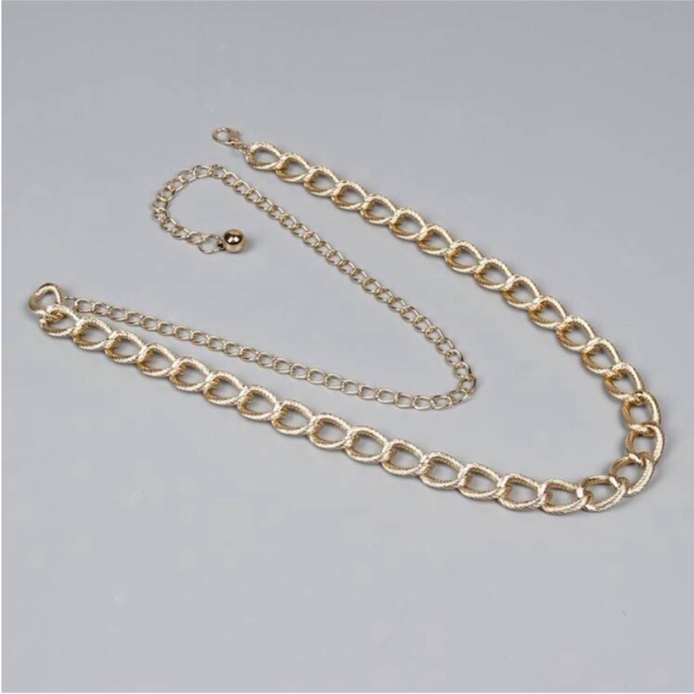 ZARA Gold Chain Belt Waist NEW - Picture 4 of 5
